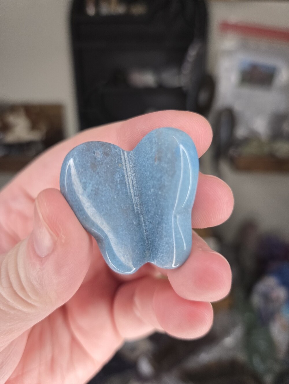 Mini Trollite Butterfly Crystal Carving A